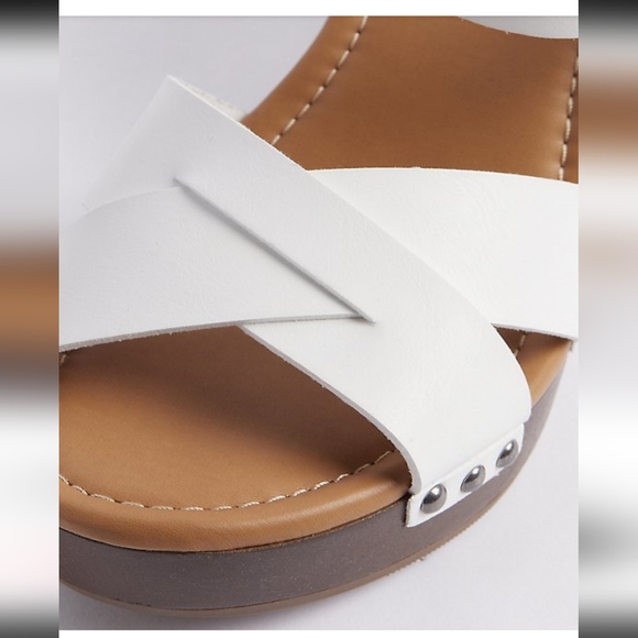 Torrid Crisscross Wooden Heel Sandals - Picture 4 of 6